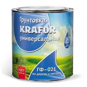 Грунт ГФ-021 1.8 кг., серый Krafor (Крафор)