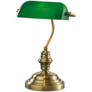 Настольная лампа коллекция Tres, 2224/1T, бронза/зеленый Odeon light (Одеон лайт)