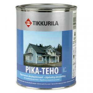 Краска акрилатная по дереву Pika-Teho (Пика-Техо), База С с добавлением масла, 0.9 л. Tikkurila (Тиккурила)