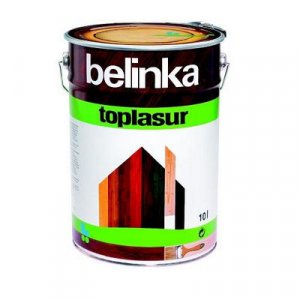 Декоративное лазурное покрытие с уф-фильтрами и абсорбентами  Toplasur №12, 5 л Белинка (Belinka)
