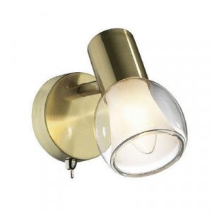 Настенно-потолочный светильник (спот) коллекция Moss, 2176/1W, золото/прозрачный Odeon light (Одеон лайт)