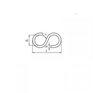 S- Образный крюк коллекция In-Liner, серый металлик DKC (ДКС)