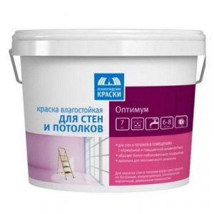 Краска водно-дисперсионная для потолков и стен Оптимум, 3 кг ТЕКС (TEKS)