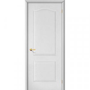 Дверь межкомнатная ламинированная, коллекция 10, Палитра, 1900х550х40 мм., глухая, белый (Л-23)