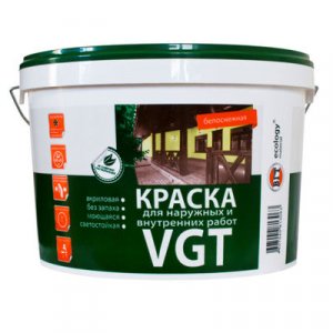 Краска для наружных и внутренних работ ВД-АК 1180, 15 кг ВГТ (VGT)