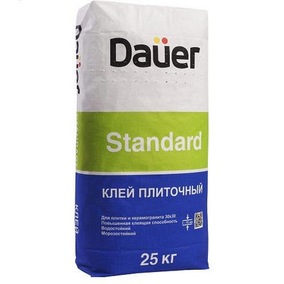 Клей для плитки и керамогранита Standard, 25 кг Dauer (Дауэр)