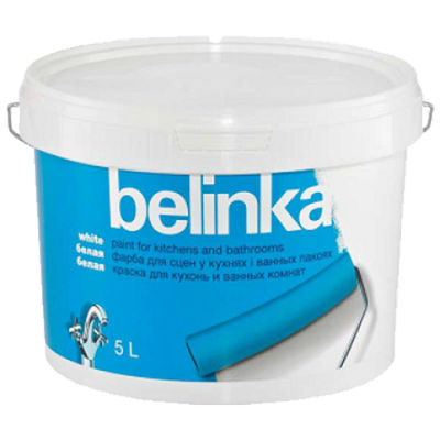 Краска водно-дисперсионная для кухонь и ванных 5 л, Белинка (Belinka)