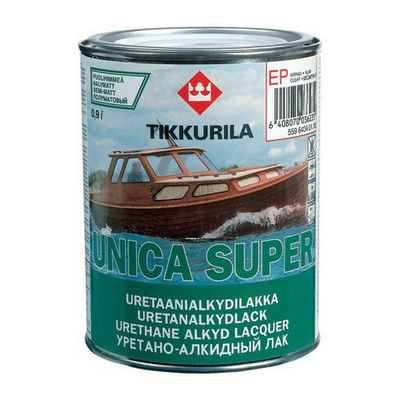 Лак полуматовый Unica super (Уника Супер), 2.7 л., зеленый, полуматовый Tikkurila (Тиккурила)