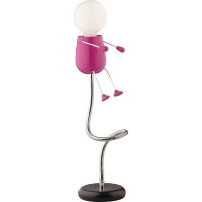 Настольная лампа коллекция Rika girl, 2583/1T, хром/розовый Odeon light (Одеон лайт)
