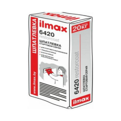 Шпаклевка стартовая Ilmax 6420 restorcoat, серая, 20 кг Ilmax (Илмакс)
