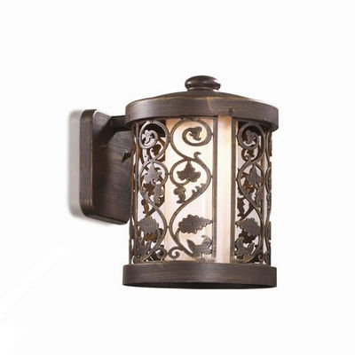 Уличный светильник настенный коллекция Kordi, 2286/1W, коричневый/белый Odeon light (Одеон лайт)