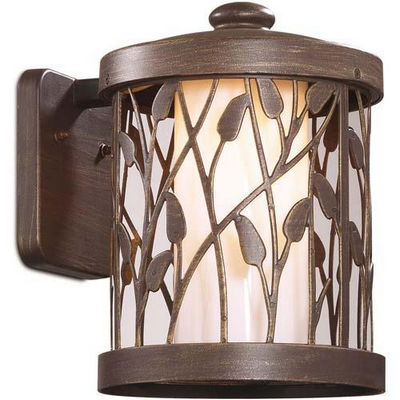 Уличный светильник настенный коллекция Lagra, 2287/1W, коричневый/белый Odeon light (Одеон лайт)