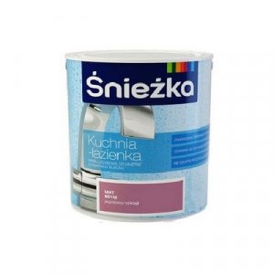 Краска для стен и потолков с добавкой силикона Кухня-Ванная 0.94 л., белая база А Sniezka (Снежка)
