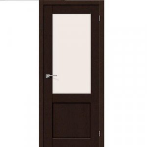 Дверь межкомнатная эко шпон коллекция Porta, Порта-2, 2000х600х40 мм., остекленная, СТ-Magic Fog, Orso