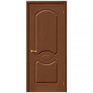 Дверь межкомнатная шпонированная коллекция Комфорт, Селена, 2000х800х40 мм., глухая, орех (Ф-12)