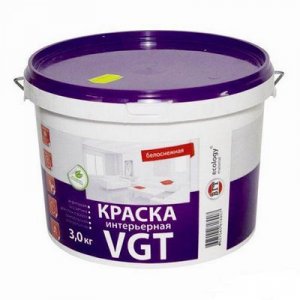 Краска для потолков ВД-АК 2180, 3 кг ВГТ (VGT)