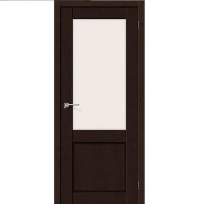 Дверь межкомнатная эко шпон коллекция Porta, Порта-2, 2000х600х40 мм., остекленная, СТ-Magic Fog, Orso
