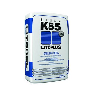 Клей плиточный Litoplus К55, белый, 25 кг Litokol (Литокол)