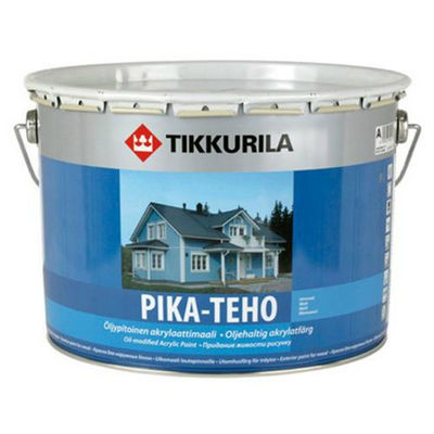 Краска акрилатная по дереву Pika-Teho (Пика-Техо), База С с добавлением масла, 9 л. Tikkurila (Тиккурила)