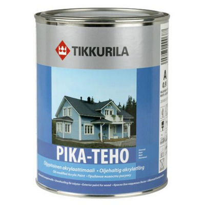 Краска акрилатная по дереву Pika-Teho (Пика-Техо) с добавлением масла, 0.9 л. Tikkurila (Тиккурила)