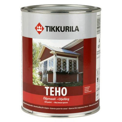 Краска маслянная полуглянцевая Teho (Техо), База С, 0.9 л. Tikkurila (Тиккурила)