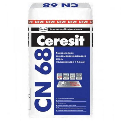 Самовыравнивающаяся смесь CN68, 25 кг Ceresit (Церезит)