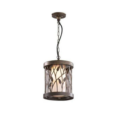 Уличный подвесной светильник коллекция Lagra, 2287/1, коричневый/белый Odeon light (Одеон лайт)