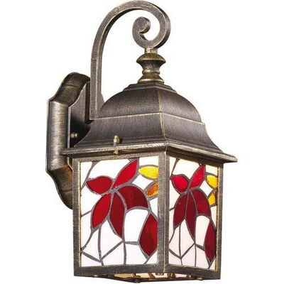 Уличный светильник настенный коллекция Lartua, 2308/1W, бронза/разноцветный Odeon light (Одеон лайт)